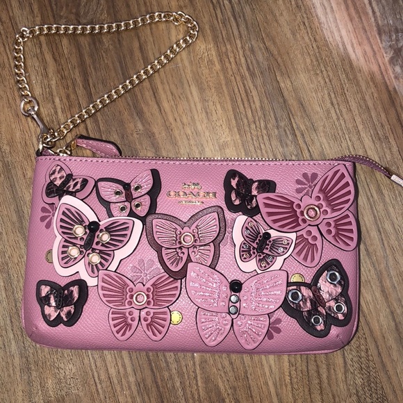 Coach Handbags - Coach butterfly 🦋 wristlet.
